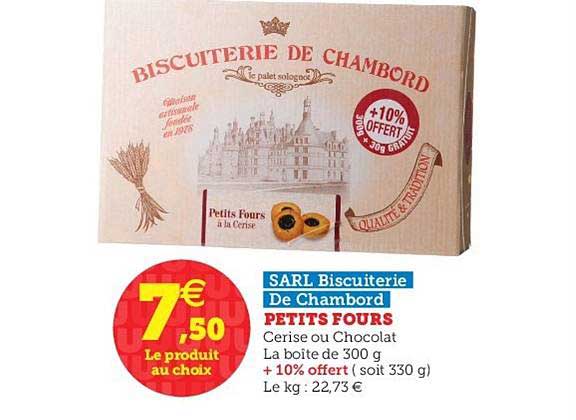 petits fours sarl biscuiterie de chambord
