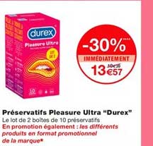 préservatifs pleasure ultra durex