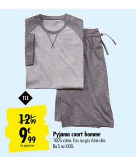 pyjama court homme