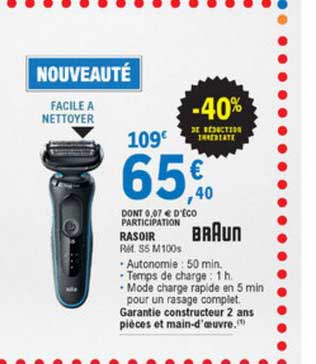 Rasoir Braun -40% De Réduction Immédiate