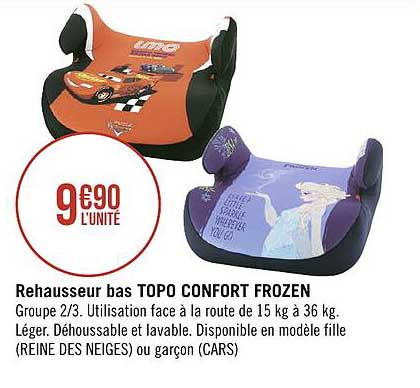 rehausseur bas topo confort frozen