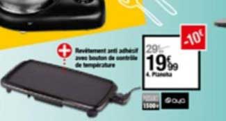 revêtement anti adhésif avec bouton de contrôle de température