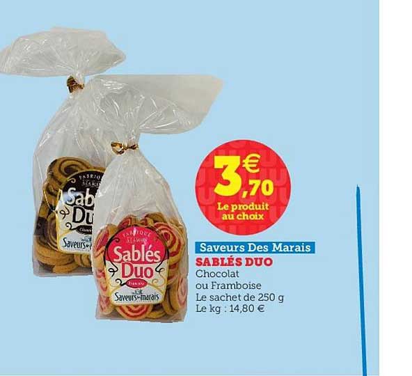 sablés duo saveurs des marais