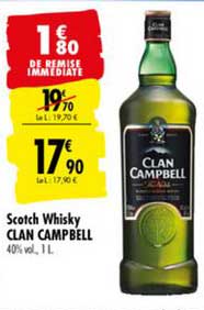 scotch whisky clan campbell