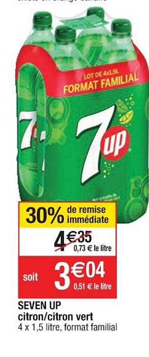 Seven Up Citron Citron Vert 30% De Remise Immédiate