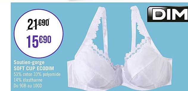 soutien gorge soft cup ecodim