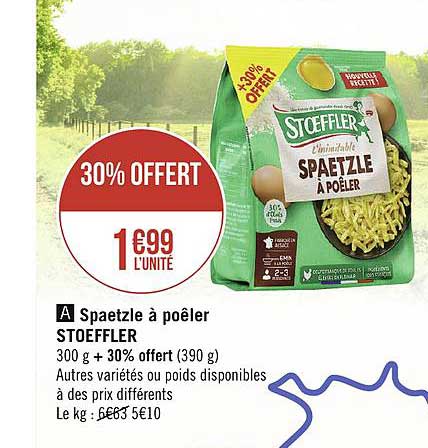 Spaetzle à Poêler Stoeffler