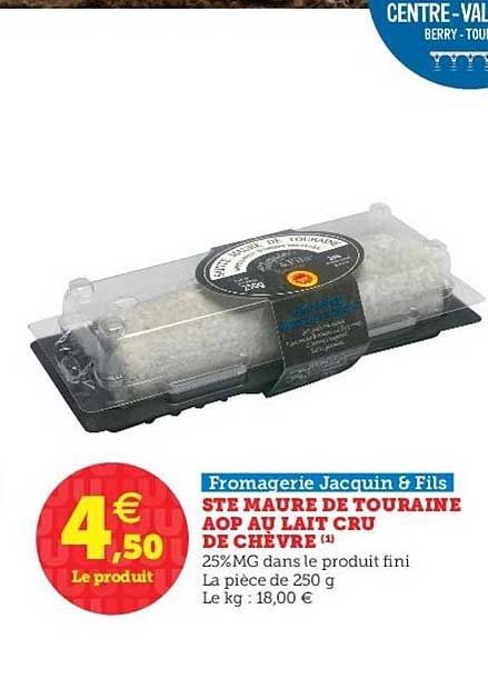 ste maure de touraine aop au lait cru de chèvre fromagerie jacquin & fils