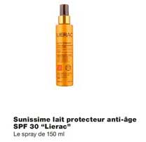 sunissime lait protecteur anti âge spf 30 lierac