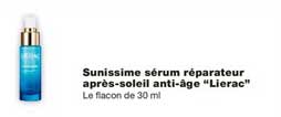 sunissime sérum réparateur après soleil anti âge lierac