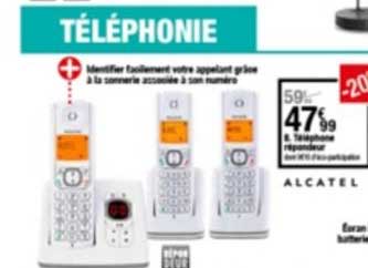 Téléphone Répondeur Alcatel