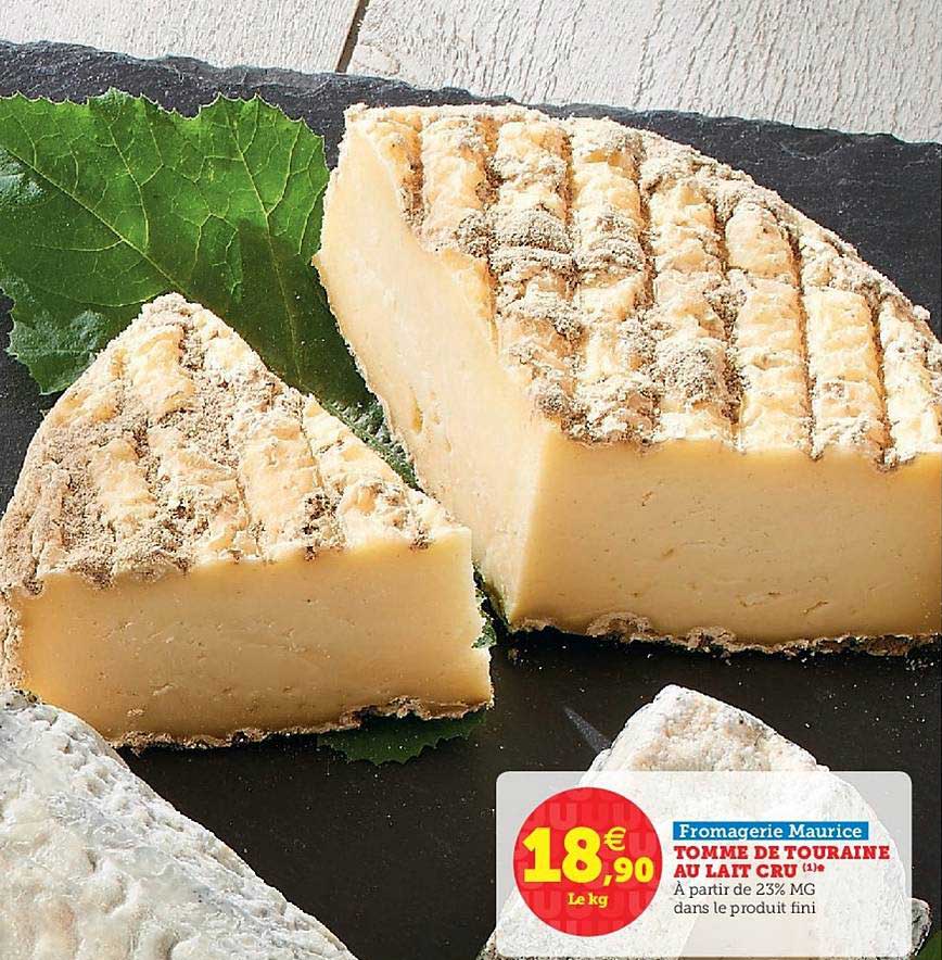 tomme de touraine au lait cru fromagerie maurice