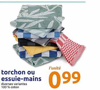 torchon ou essuie mains