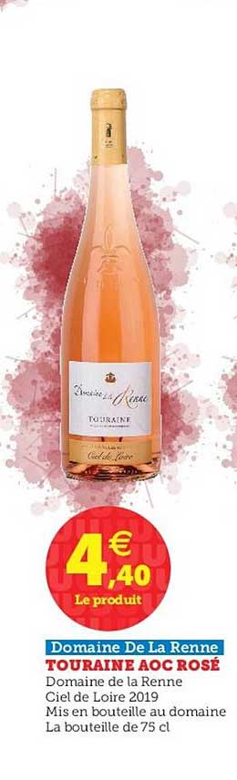touraine aoc rosé domaine de la renne