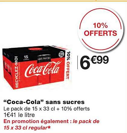 "coca-cola" sans sucres