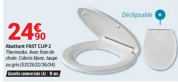 Abattant Fast Clip 2