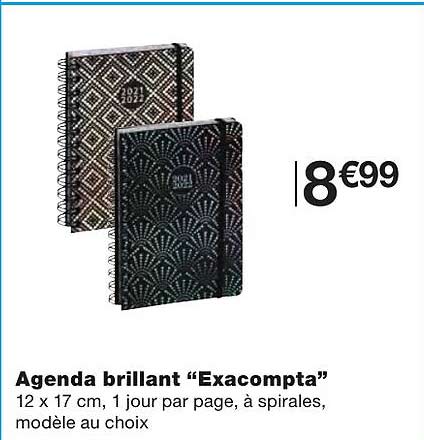 agenda brillant "exacompta"
