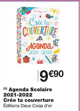 agenda scolaire 2021-2022 crée ta couverture