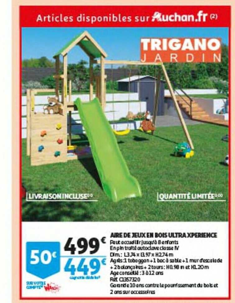 aire de jeux en bois ultra xperience