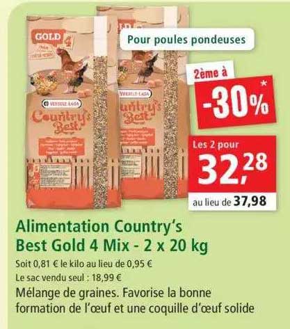 alimentation country's best gold 4 mix