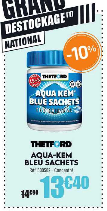 aqua-kem bleu sachets thetford