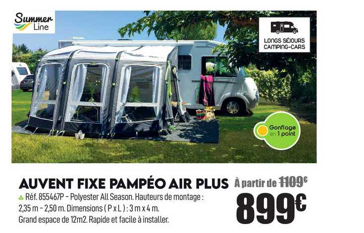 auvent fixe pampéo air plus summer line