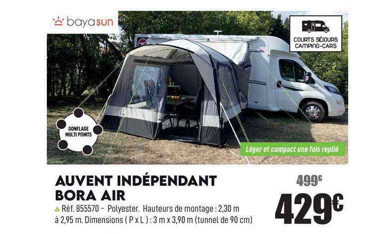 auvent indépendant bora air baya sun