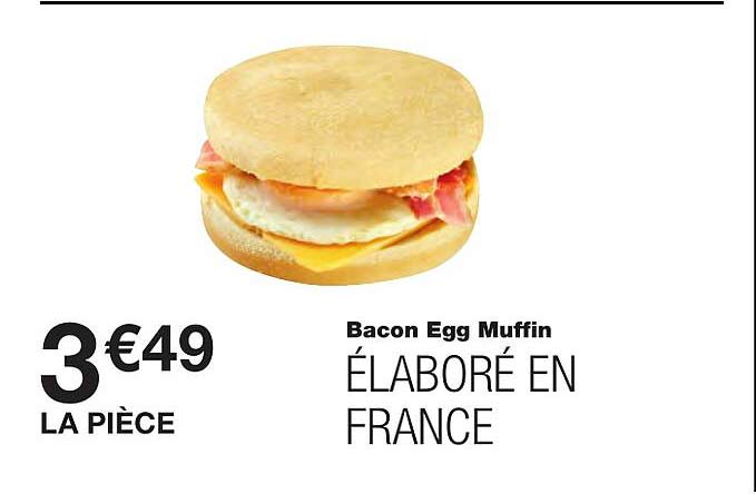 bacon egg muffin