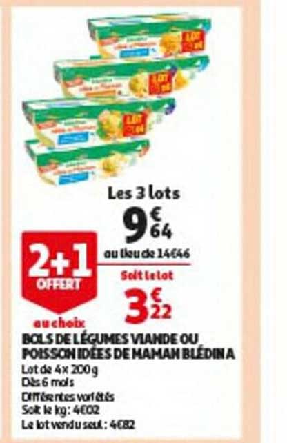 bols de légumes viande ou poisson idées de maman blédina
