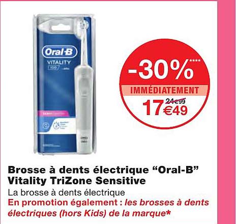 Brosse à Dents électrique "oral-b" Vitality Trizone Sensitive