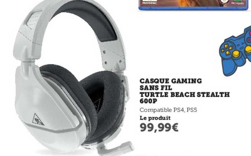 casque gaming sans fil turtle beach stealth 600p