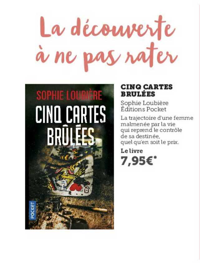 cinq cartes brulées - sophie loubière