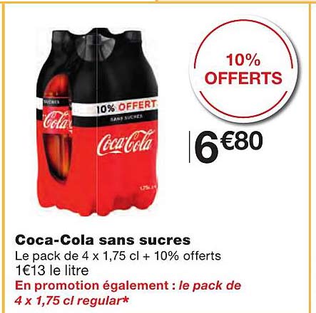 Coca-cola Sans Sucres