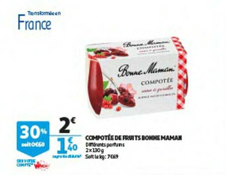 compotée de fruits bonne maman