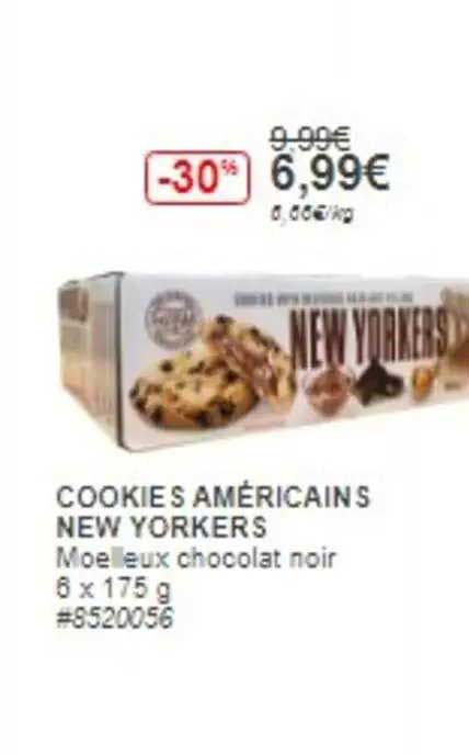 cookies américains new yorkers