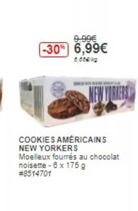 cookies américains new yorkers