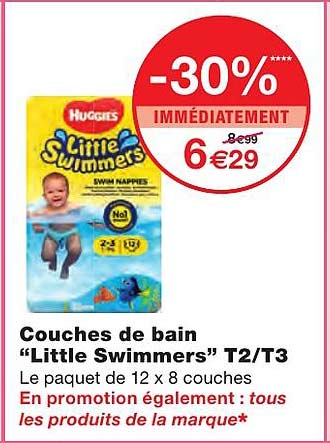 couches de bain "litle swimmers" t2-t3