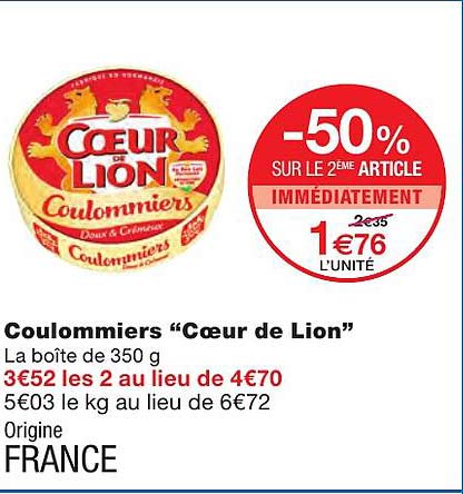 Coulommiers "coeur De Lion"