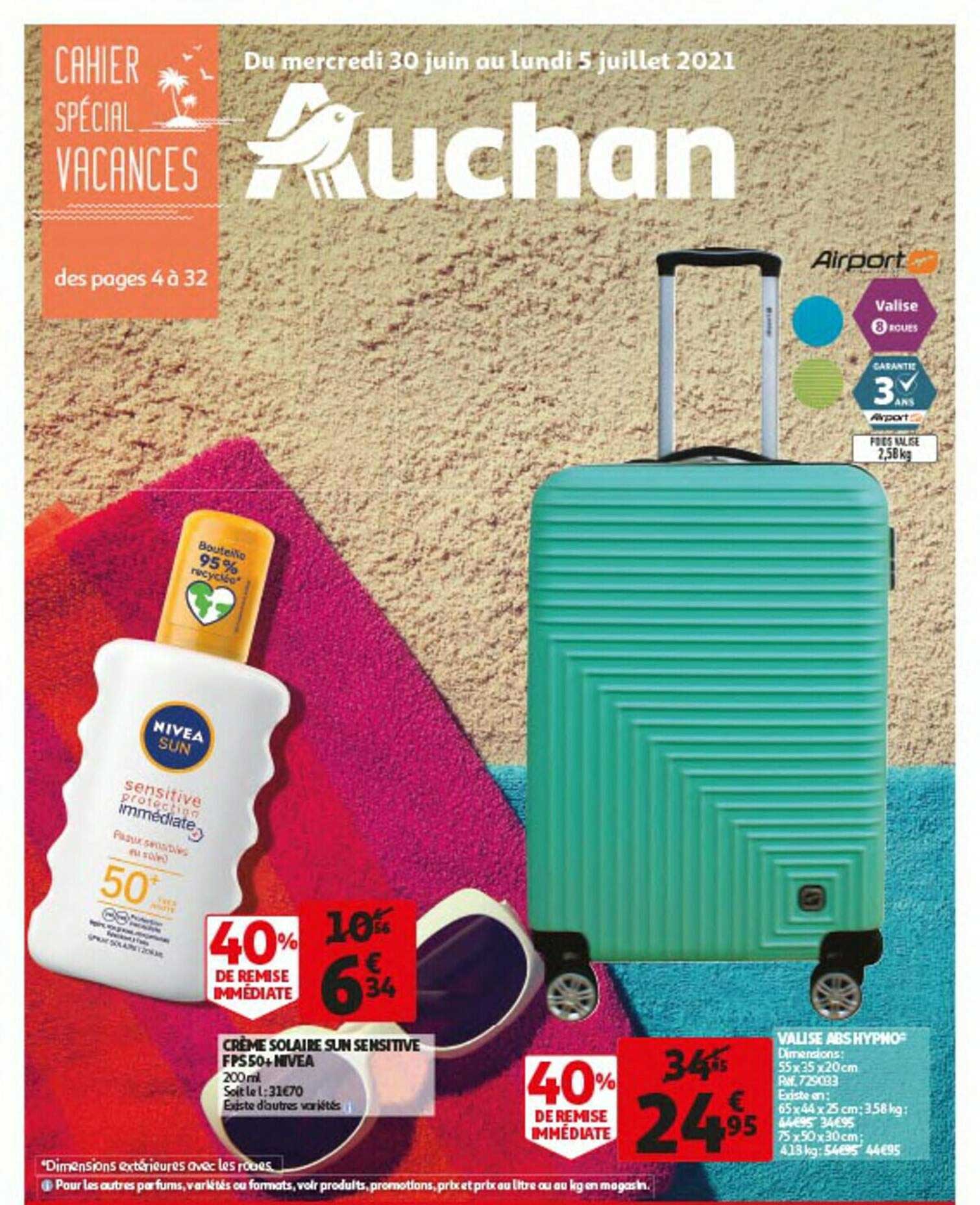 Crème Solaire Sun Sensitive Fps50+ Nivea, Valise Abs Hypno