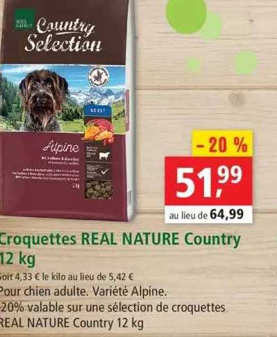 croquettes real nature country 12 kg