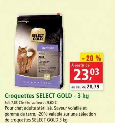 croquettes select gold 3kg