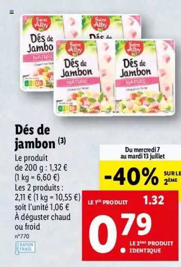 dés de jambon saint alby