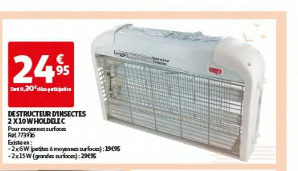 destructeur d'insectes 2 x 10 w holdelec