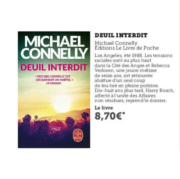 deuil interdit - michael connelly