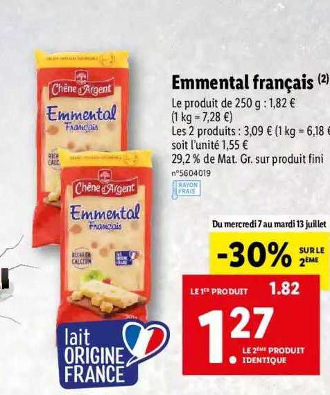 Emmental Français Chêne D'argent