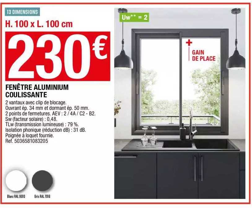 Fenêtre Aluminium Coulissante