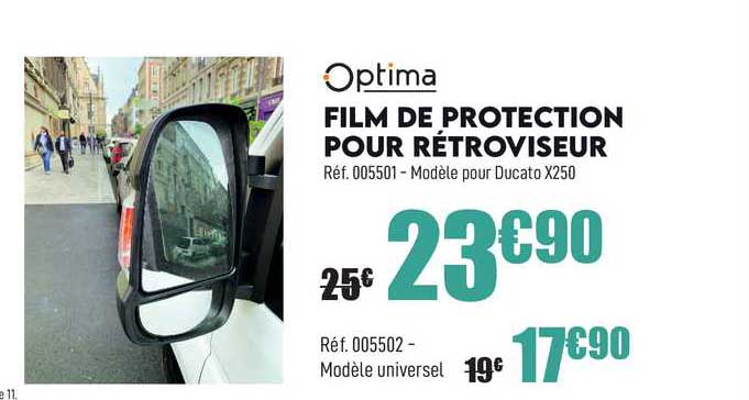 Film De Protection Pour Rétroviseur Optima