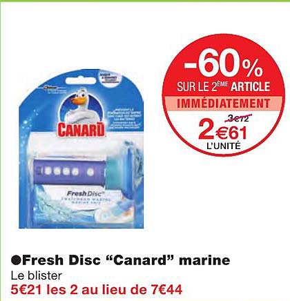 fresh disc "canard" marine