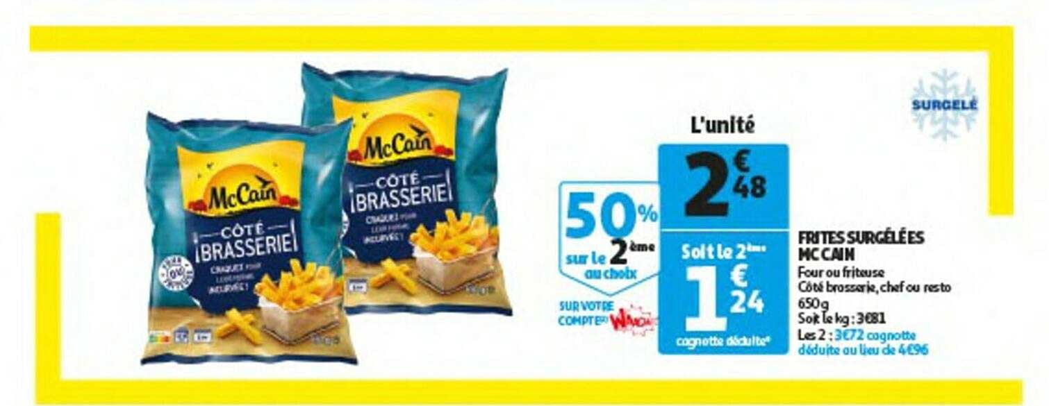 frites surgelées  mc cain