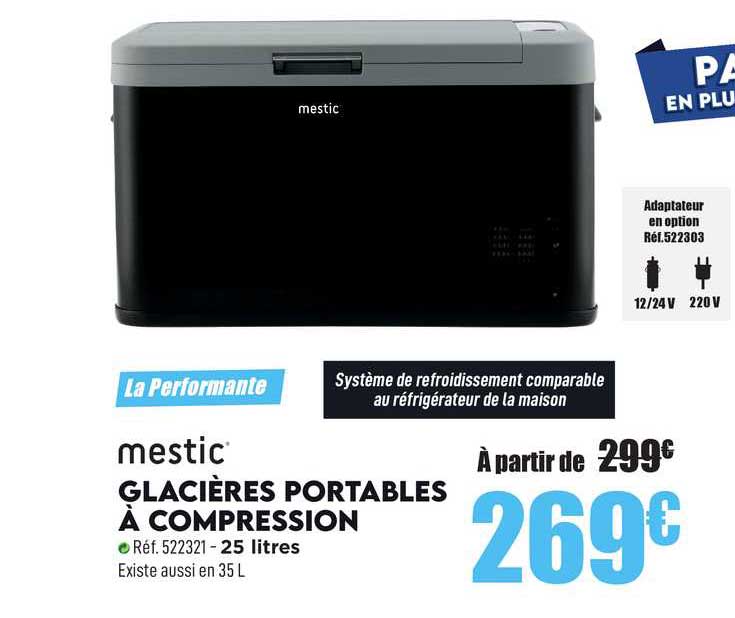 glacières portables à compression mestic